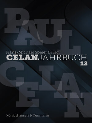 cover image of Celan Jahrbuch 12